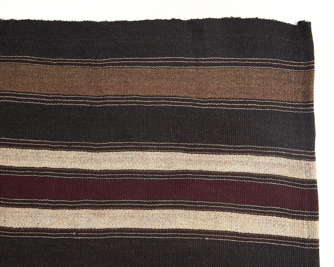 Brown Turkish Kilim Rug 9' 2" x 12' 10" Flat-Weave | No. VR82848