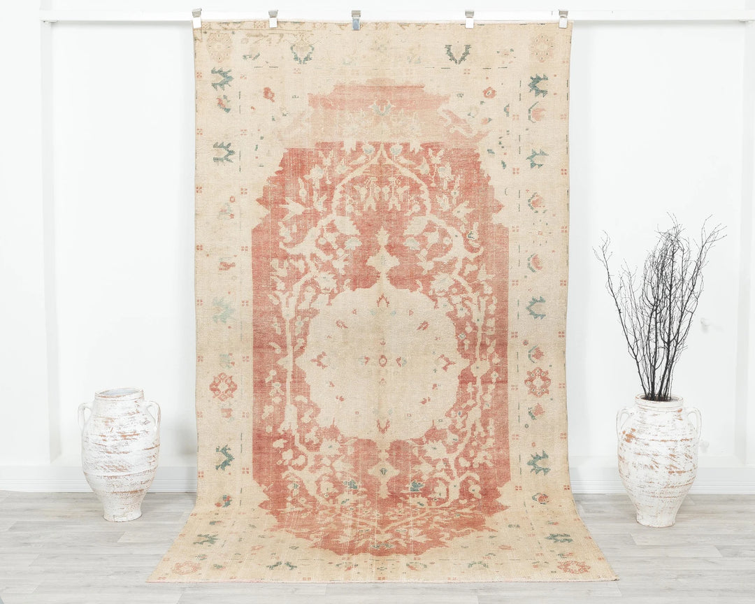 Pastel Oushak Rug 5' 3" x 9' 6" | No. VR82863