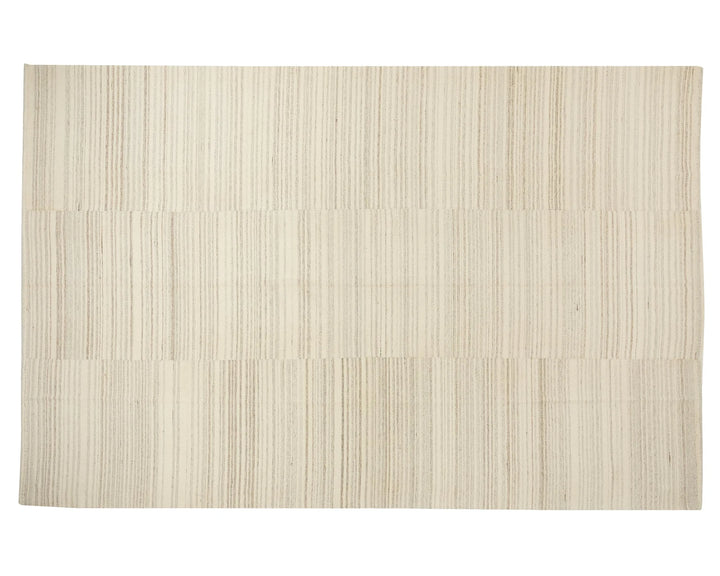 Beige Turkish Kilim Rug 9' 6" x 12' 10" Flat-Weave | No. VR82913