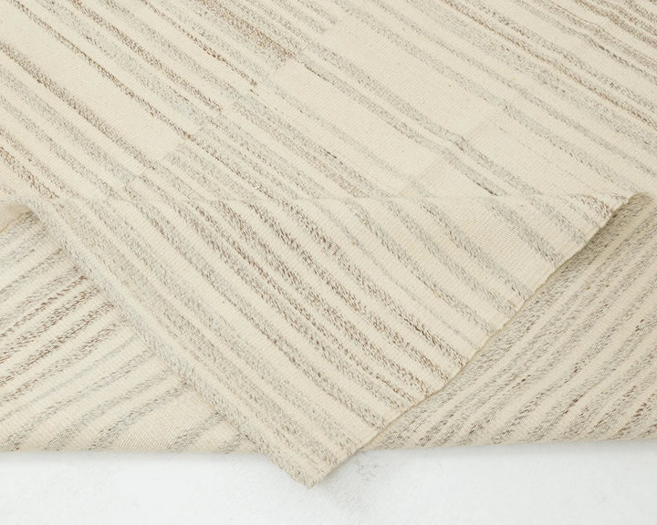 Beige Turkish Kilim Rug 9' 6" x 12' 10" Flat-Weave | No. VR82913