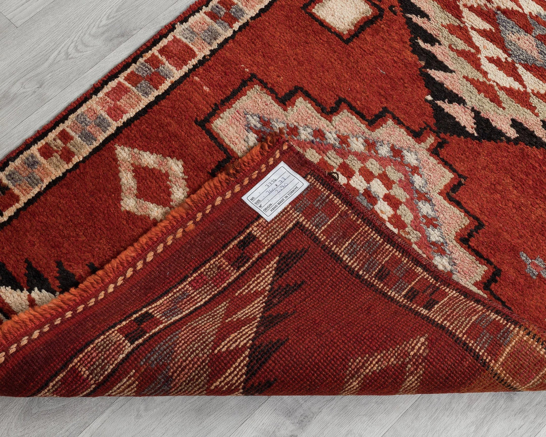 Multicolor Turkish Oushak Rug 11' 10" x 2' 7" Hand-Knotted | No. VR82923