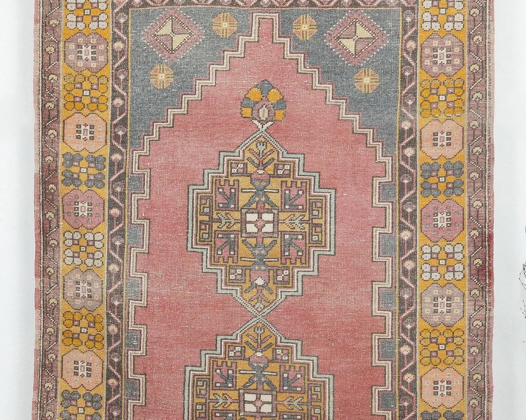 Multicolor Turkish Oushak Rug 4' 1" x 7' 6" Hand-Knotted | No. VR82949