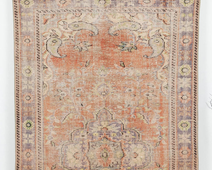 Multicolor Turkish Oushak Rug 5' 5" x 9' 5" Hand-Knotted | No. VR83021