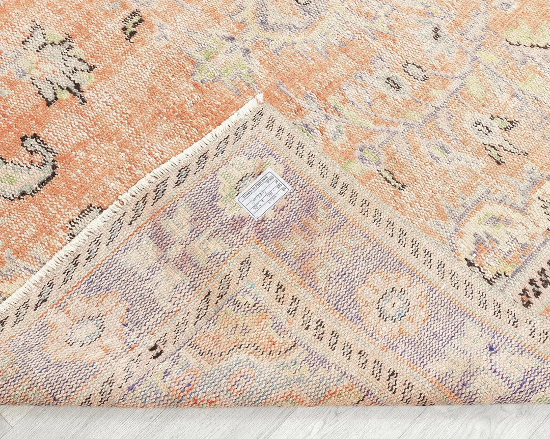 Multicolor Turkish Oushak Rug 5' 5" x 9' 5" Hand-Knotted | No. VR83021