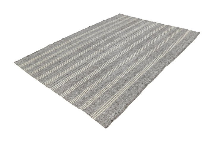 Multicolor Turkish Kilim Rug 6' 5" x 8' 5" Flat-Weave | No. VR83073