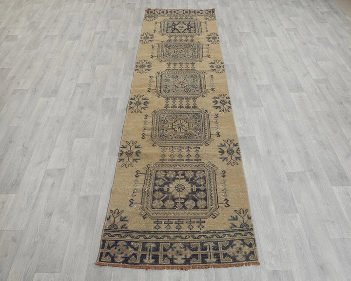 Rust Turkish Oushak Rug 2'7" x 10'7" Hand-Knotted view 9