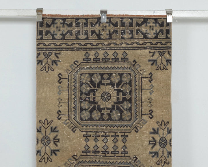 Rust Turkish Oushak Rug 2'7" x 10'7" Hand-Knotted view