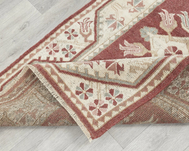 Multicolor Turkish Oushak Rug 2'10" x 4'10" Hand-Knotted | No. VR83089