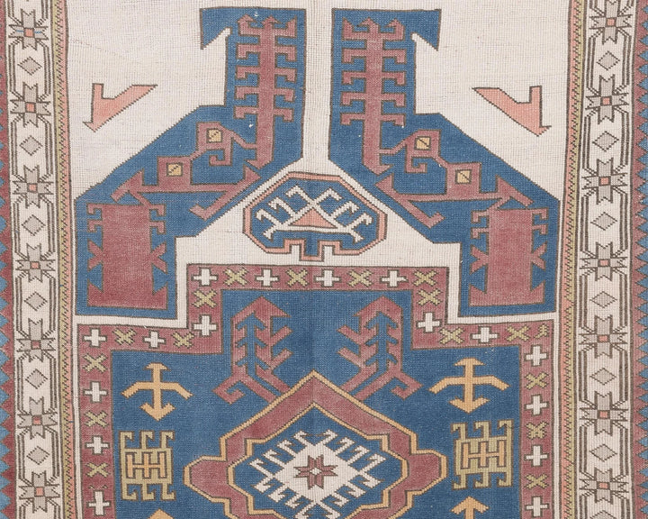 Multicolor Turkish Oushak Rug 4' 8" x 7' 7" Hand-Knotted | No. VR83149