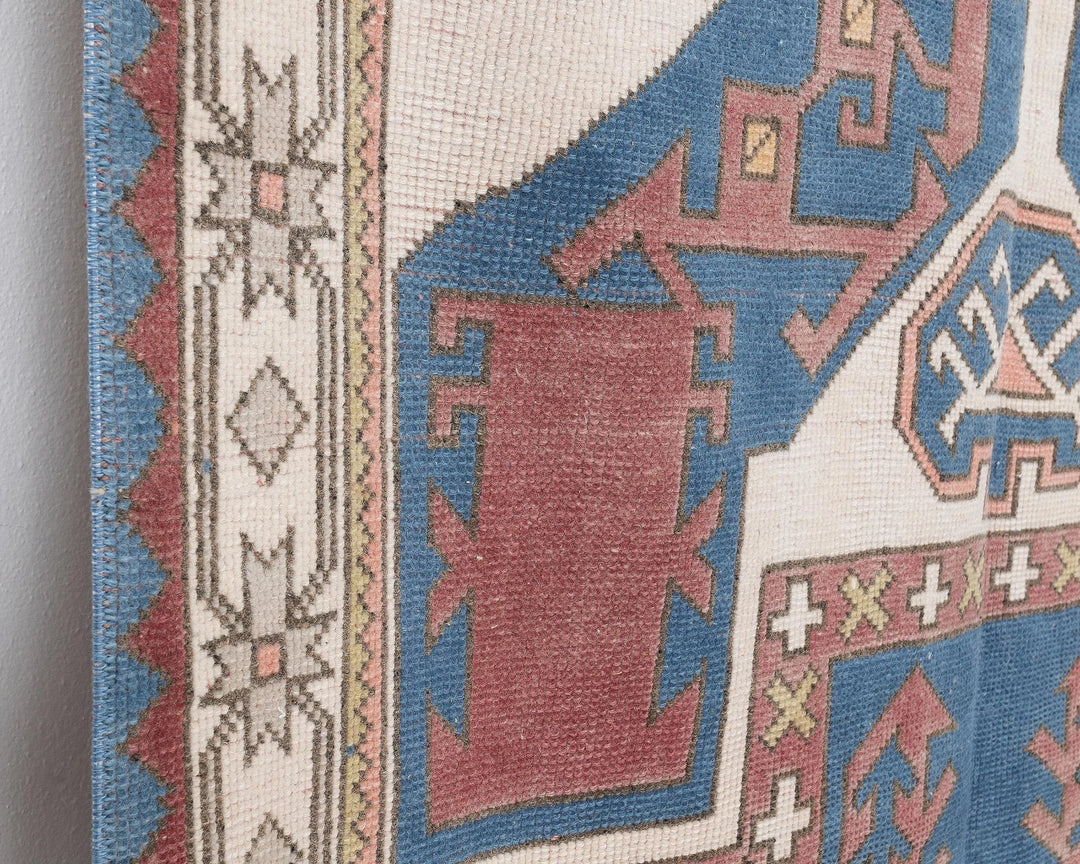 Multicolor Turkish Oushak Rug 4' 8" x 7' 7" Hand-Knotted | No. VR83149
