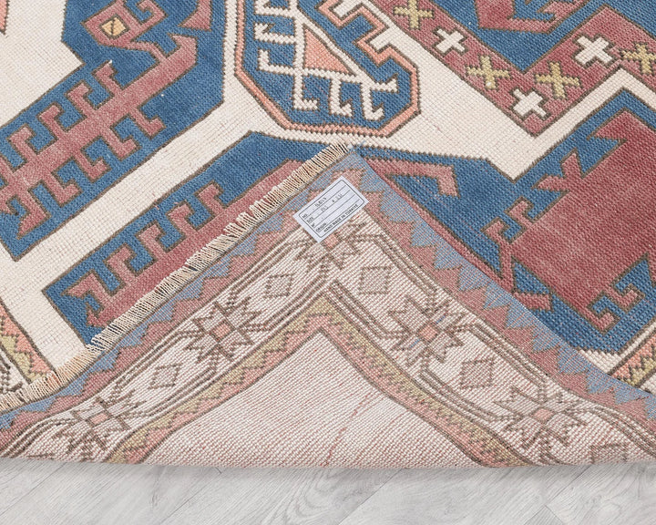 Multicolor Turkish Oushak Rug 4' 8" x 7' 7" Hand-Knotted | No. VR83149