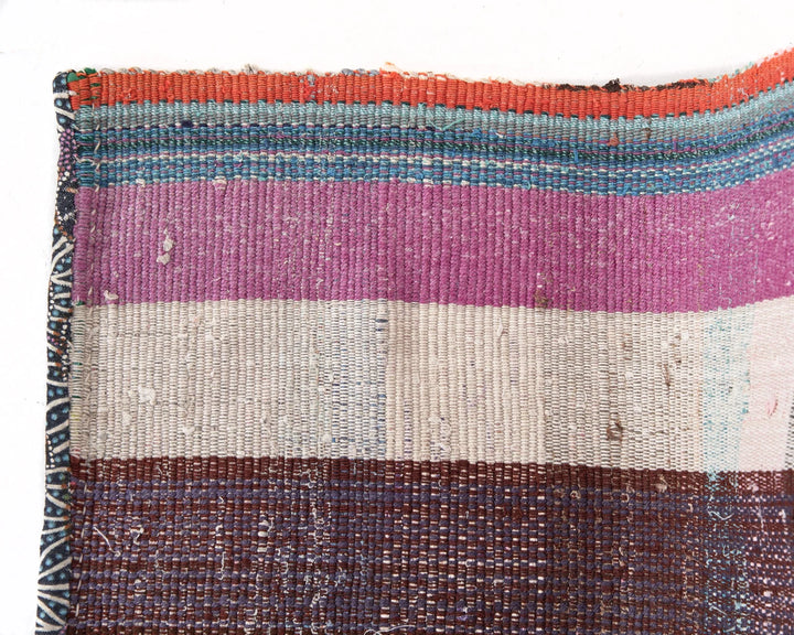 Multicolor Turkish Kilim Rug 6' 9" x 7' 3" Flat-Weave | No. VR83308