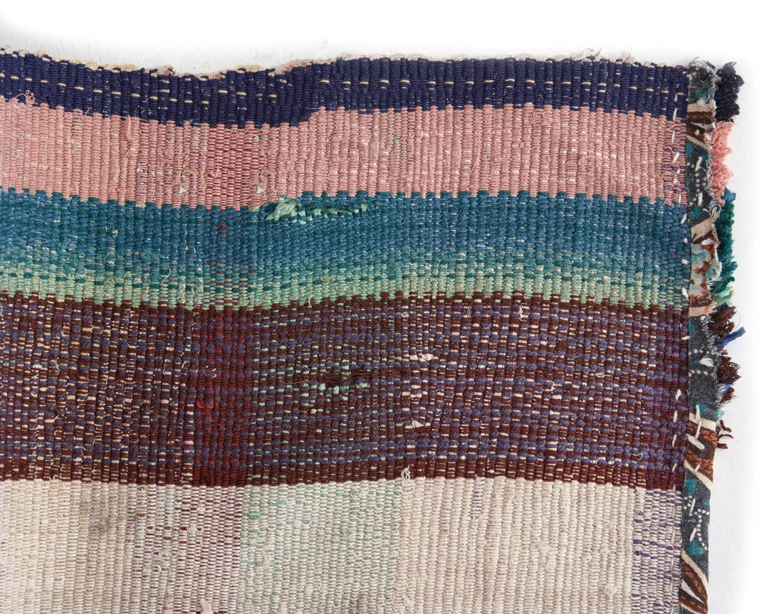 Multicolor Turkish Kilim Rug 6' 9" x 7' 3" Flat-Weave | No. VR83308