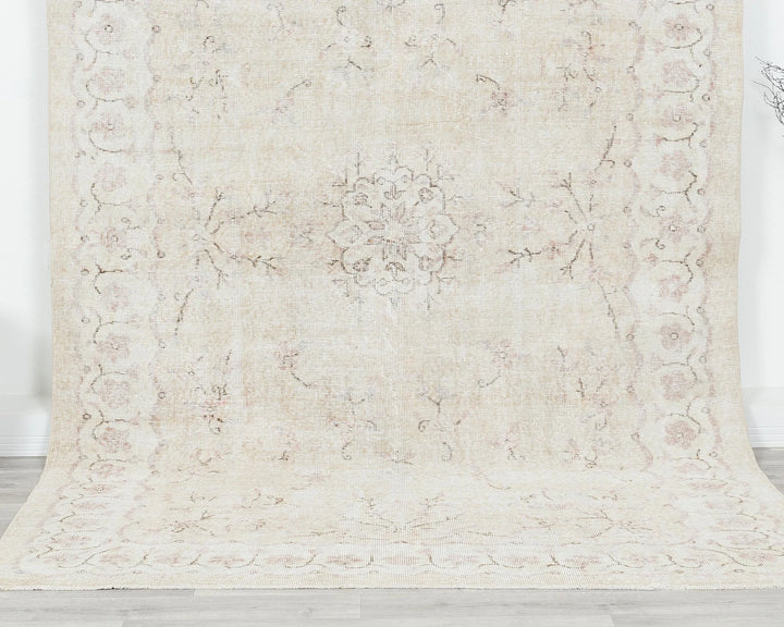 Multicolor Turkish Oushak Rug 6'7" x 9'10" Hand-Knotted | No. VR83313