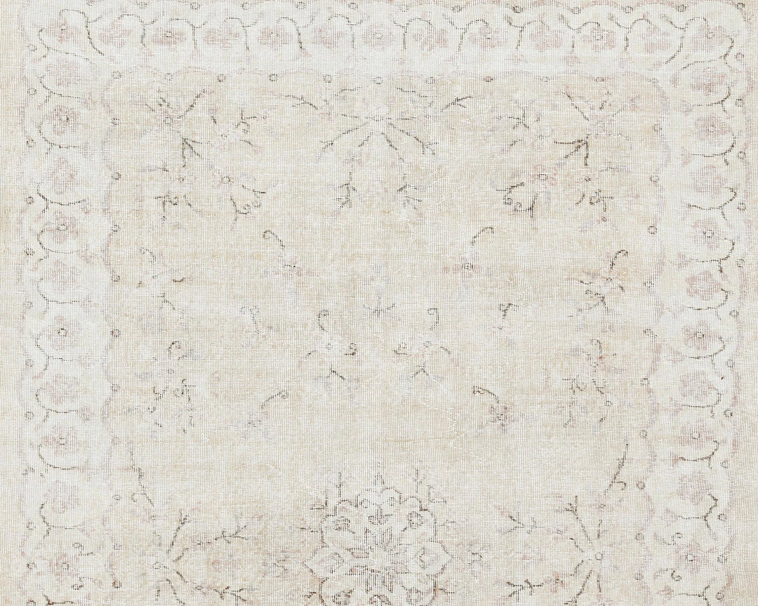 Multicolor Turkish Oushak Rug 6'7" x 9'10" Hand-Knotted | No. VR83313