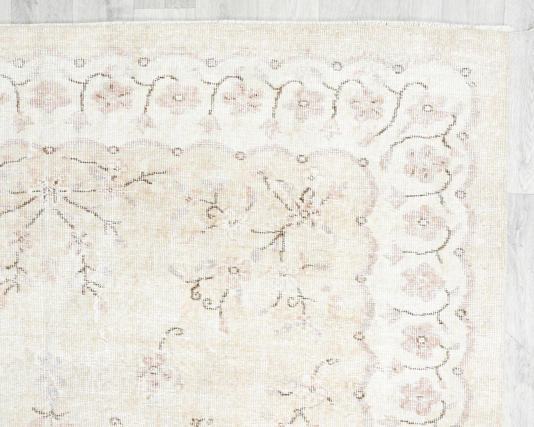 Multicolor Turkish Oushak Rug 6'7" x 9'10" Hand-Knotted | No. VR83313