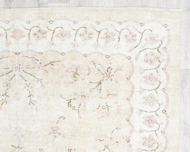 Multicolor Turkish Oushak Rug 6'7" x 9'10" Hand-Knotted | No. VR83313