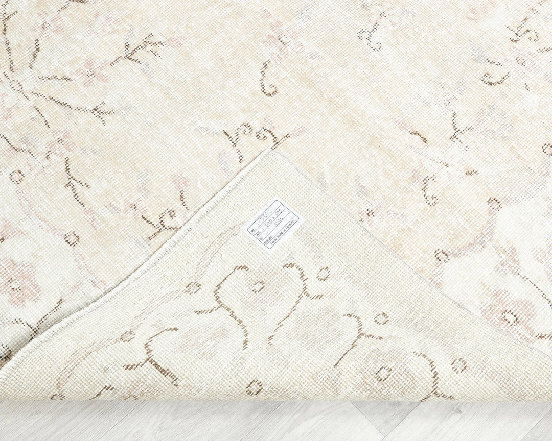 Multicolor Turkish Oushak Rug 6'7" x 9'10" Hand-Knotted | No. VR83313