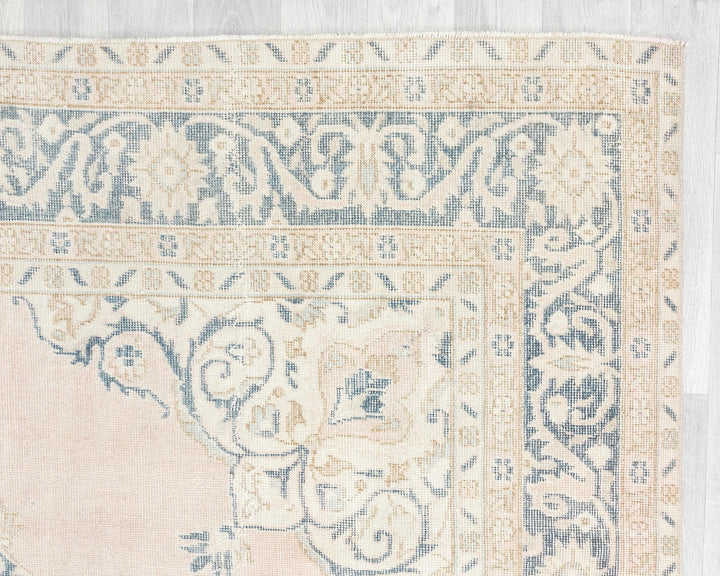 Neutral Oushak Rug 6' 8" x 10' 6" | No. VR83357
