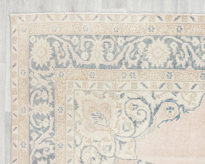 Neutral Oushak Rug 6' 8" x 10' 6" | No. VR83357