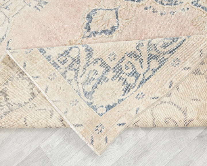 Neutral Oushak Rug 6' 8" x 10' 6" | No. VR83357