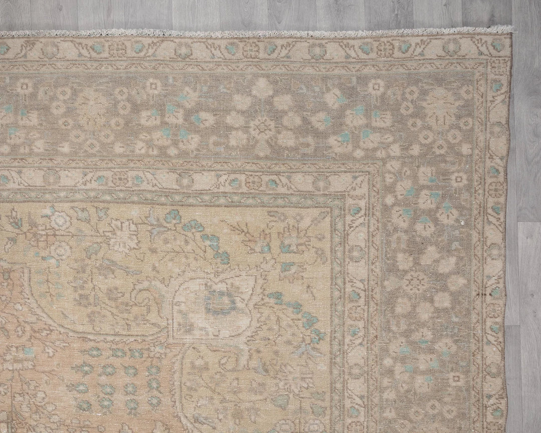 Multicolor Turkish Oushak Rug 9'10" x 12'2" Hand-Knotted | No. VR83505