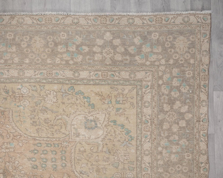 Multicolor Turkish Oushak Rug 9'10" x 12'2" Hand-Knotted | No. VR83505
