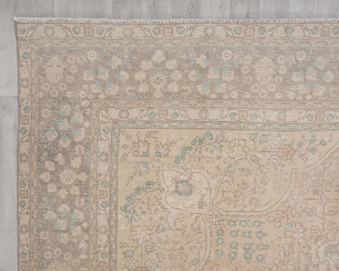 Multicolor Turkish Oushak Rug 9'10" x 12'2" Hand-Knotted | No. VR83505