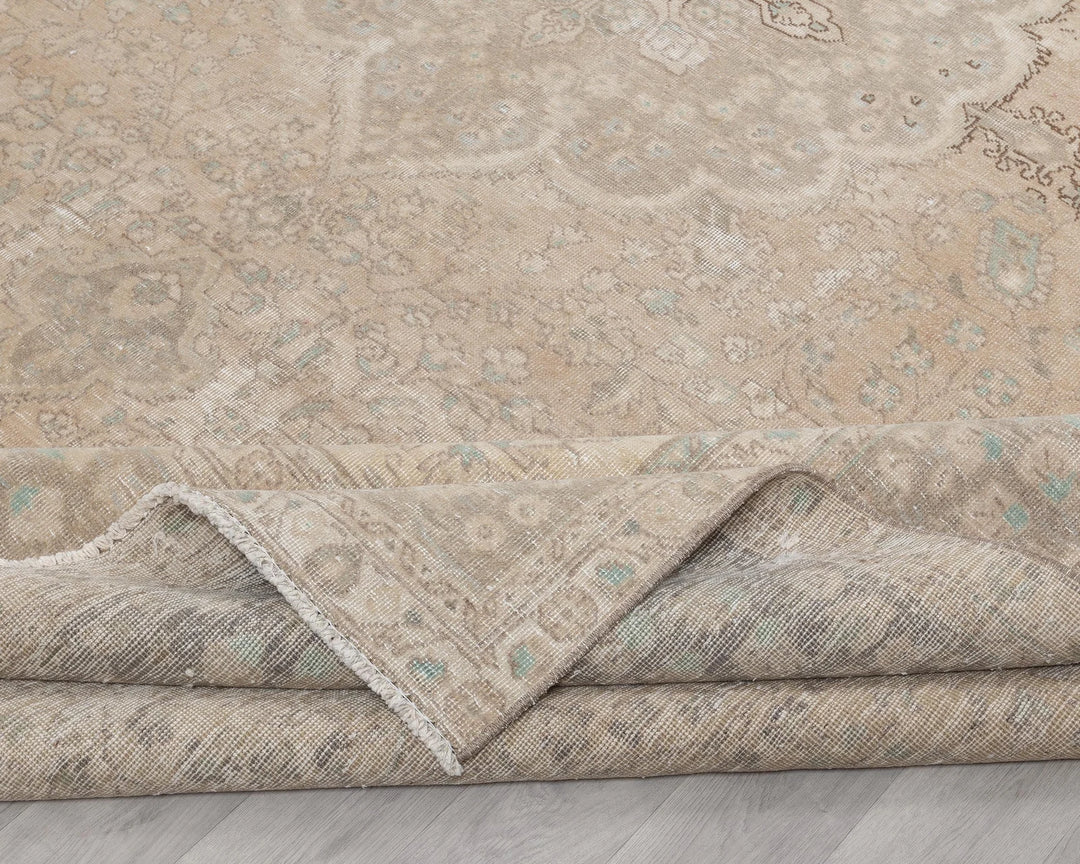 Multicolor Turkish Oushak Rug 9'10" x 12'2" Hand-Knotted | No. VR83505