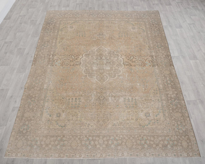 Multicolor Turkish Oushak Rug 9'10" x 12'2" Hand-Knotted | No. VR83505