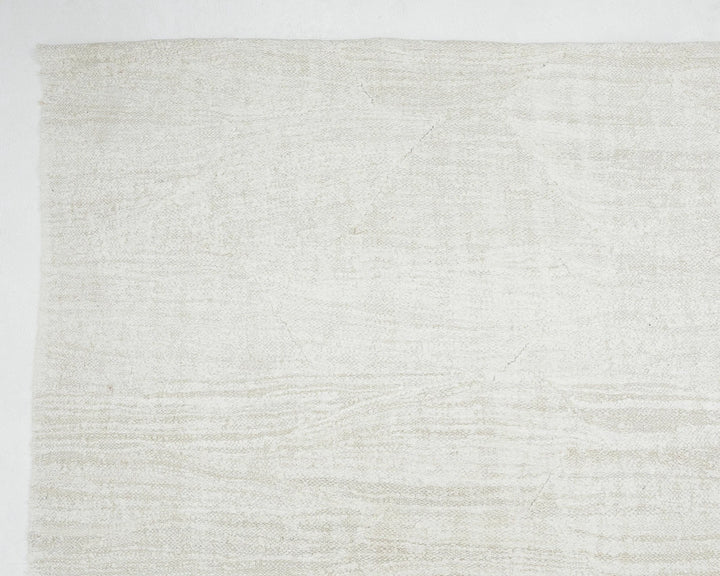 White Turkish Kilim Rug 9' 1" x 11' 7" Flat-Weave | No. VR83571