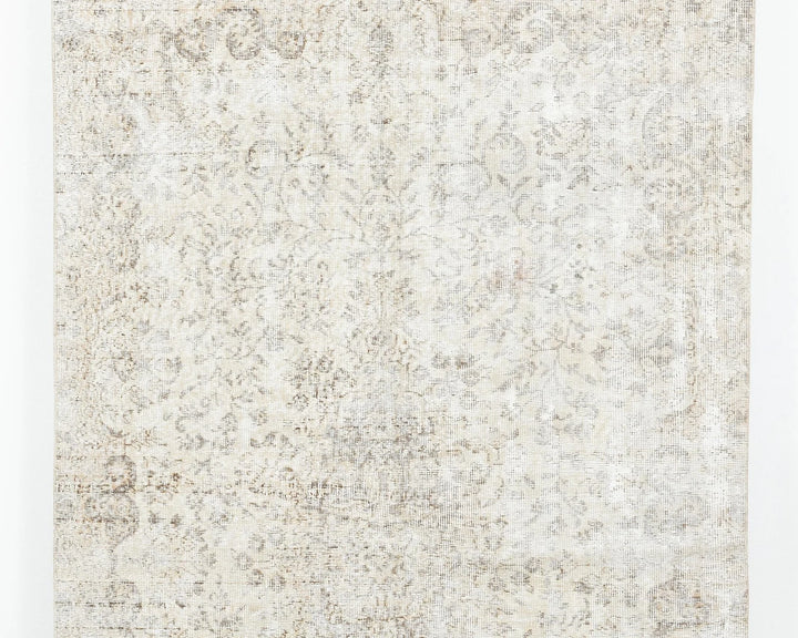 Beige Turkish Oushak Rug 4'11" x 8'7" Hand-Knotted | No. VR83572