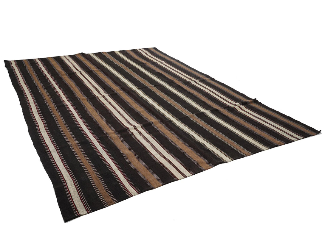 Multicolor Turkish Kilim Rug 9' 4" x 12' 8" Flat-Weave | No. VR83586