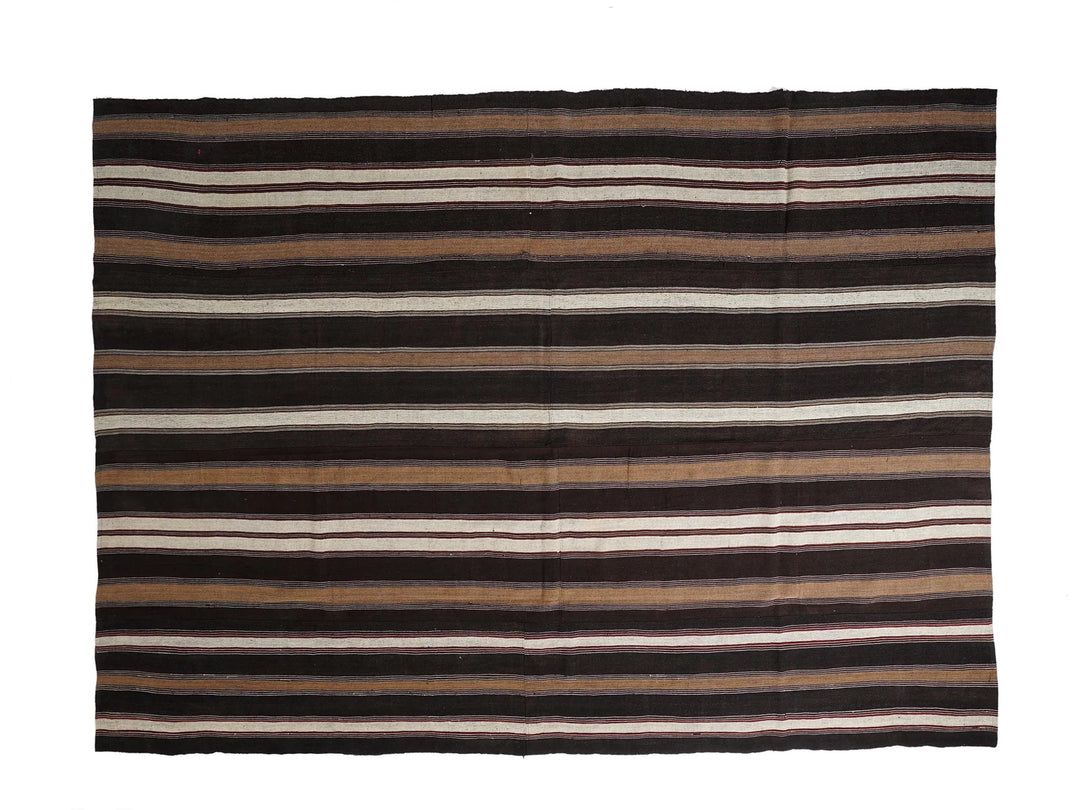 Multicolor Turkish Kilim Rug 9' 4" x 12' 8" Flat-Weave | No. VR83586