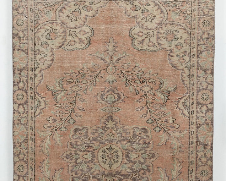 Multicolor Turkish Oushak Rug 5'6" x 9' Hand-Knotted | No. VR83872