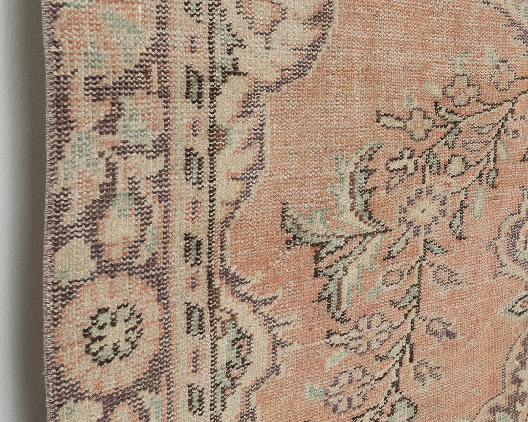 Multicolor Turkish Oushak Rug 5'6" x 9' Hand-Knotted | No. VR83872