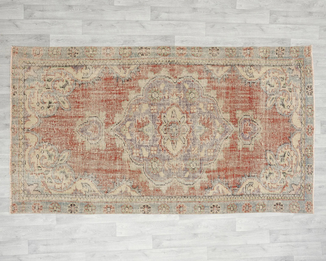 Multicolor Turkish Oushak Rug 4' 8" x 8' 4" Hand-Knotted | No. VR83955