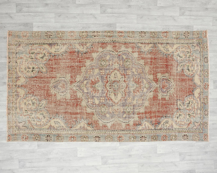 Multicolor Turkish Oushak Rug 4' 8" x 8' 4" Hand-Knotted | No. VR83955