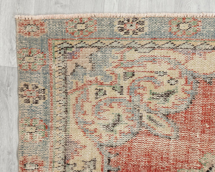 Multicolor Turkish Oushak Rug 4' 8" x 8' 4" Hand-Knotted | No. VR83955