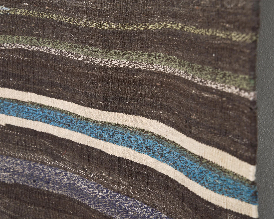 Multicolor Turkish Kilim Rug 6'5" x 9'2" Flat-Weave | No. VR83995
