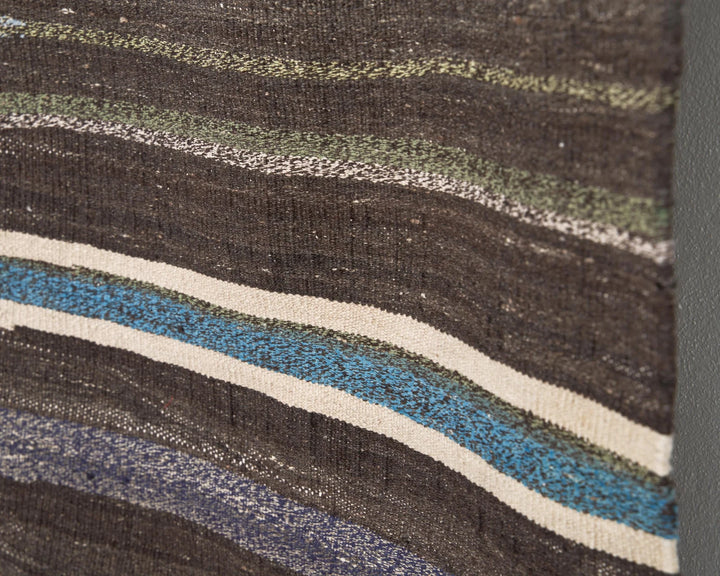 Multicolor Turkish Kilim Rug 6'5" x 9'2" Flat-Weave | No. VR83995
