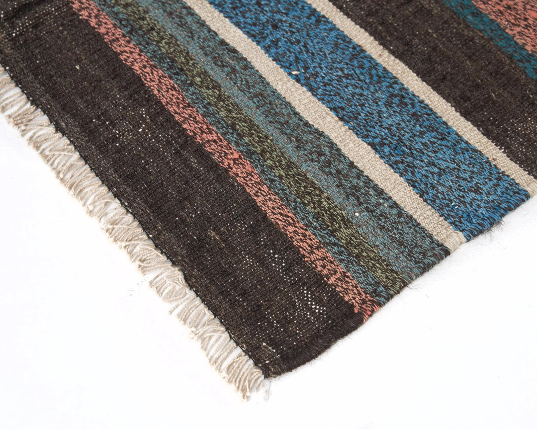 Multicolor Turkish Kilim Rug 6'5" x 9'2" Flat-Weave | No. VR83995
