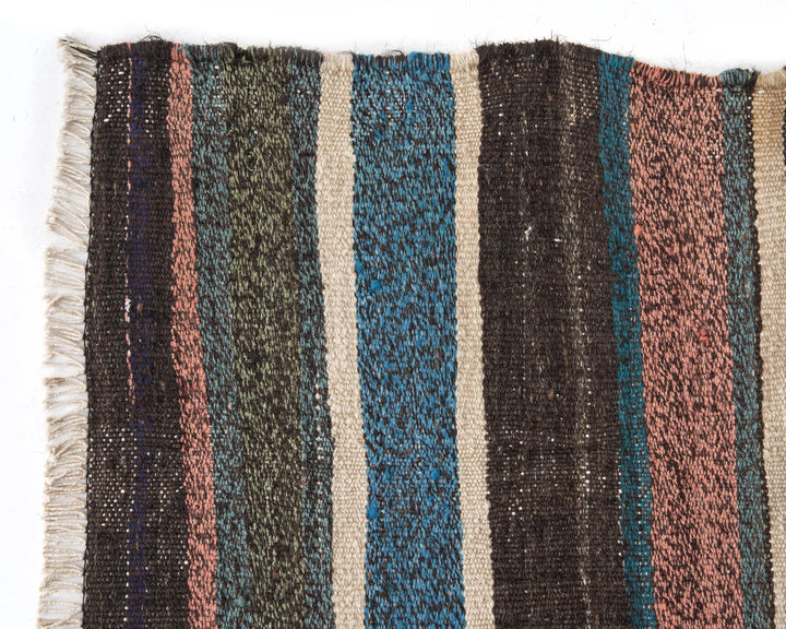 Multicolor Turkish Kilim Rug 6'5" x 9'2" Flat-Weave | No. VR83995
