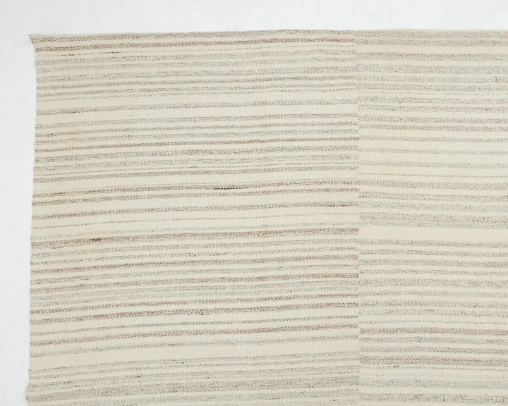Beige Turkish Kilim Rug 10' 2" x 13' 7" Flat-Weave | No. VR84033