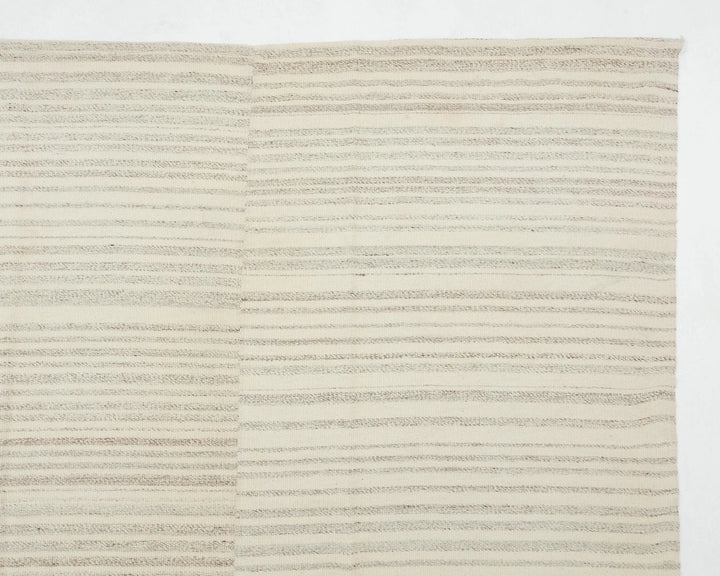 Beige Turkish Kilim Rug 10' 2" x 13' 7" Flat-Weave | No. VR84033