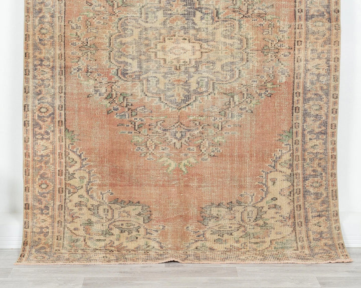 Multicolor Turkish Oushak Rug 4'11" x 7'1" Hand-Knotted | No. VR84072