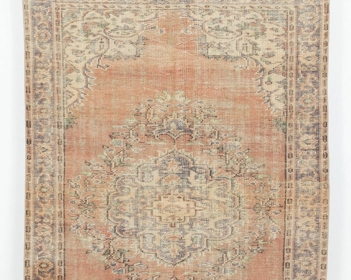 Multicolor Turkish Oushak Rug 4'11" x 7'1" Hand-Knotted | No. VR84072