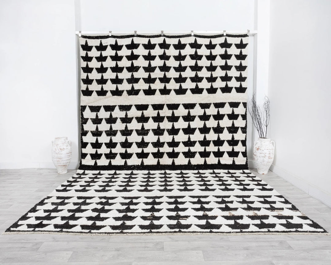 Black Vintage Turkish Rug 9' 4" x 12' 10" | No. VR84077