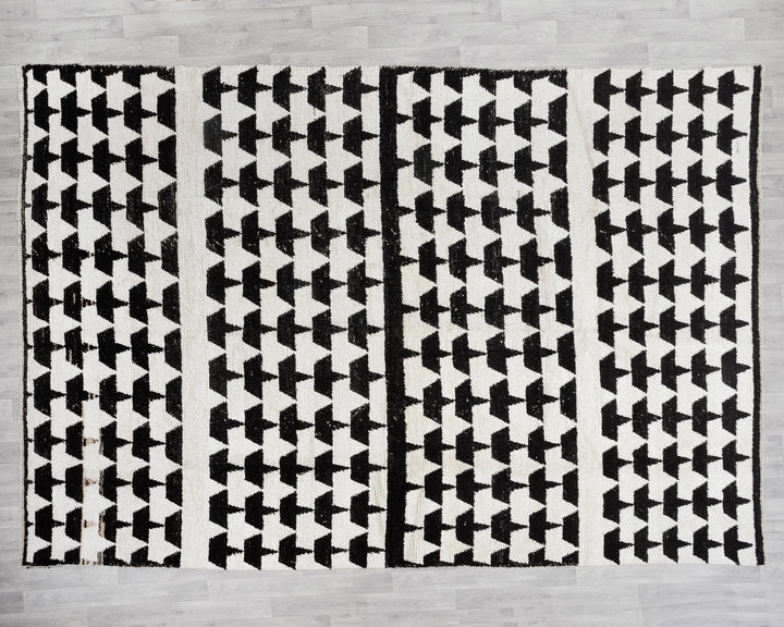 Black Vintage Turkish Rug 9' 4" x 12' 10" | No. VR84077