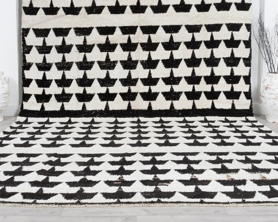 Black Vintage Turkish Rug 9' 4" x 12' 10" | No. VR84077
